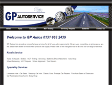 Tablet Screenshot of gpautoservice.com